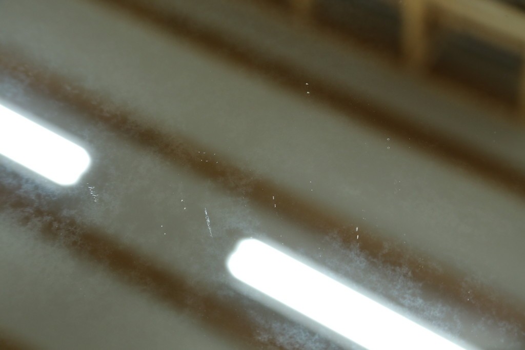 中古　美品　伝統工芸　軽井沢彫り　豪華な桜の立体彫刻が美しい特大鏡　(R-085266)