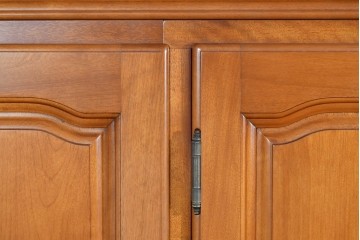 中古　美品　横浜クラシック家具 ダニエル(Daniel)　Etranger(エトランジェ)　E-101　優美なフレーム装飾が映えるワードローブ　定価約140万円相当　(R-085269)