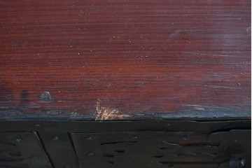 和製アンティーク　明治大正期　杉材　縁起物をあしらった金具が魅力的な佐渡箪笥ローチェスト　(R-085273)