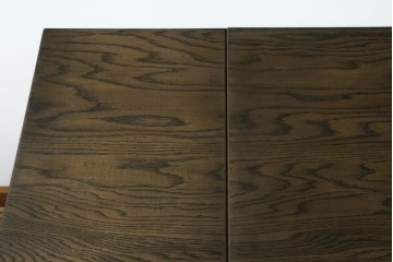 和製ヴィンテージ　神戸洋家具　ナラ材　単独使用可能なサイドキャビネット付きデスク　(R-085274)