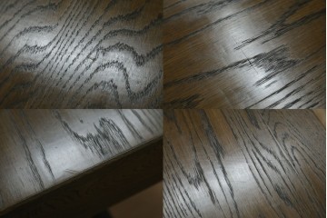 和製ヴィンテージ　神戸洋家具　ナラ材　単独使用可能なサイドキャビネット付きデスク　(R-085274)