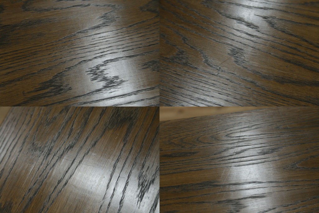 和製ヴィンテージ　神戸洋家具　ナラ材　単独使用可能なサイドキャビネット付きデスク　(R-085274)