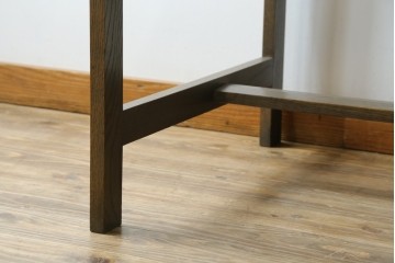 和製ヴィンテージ　神戸洋家具　ナラ材　単独使用可能なサイドキャビネット付きデスク　(R-085274)