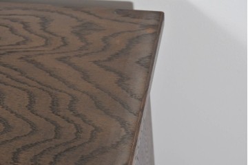 和製ヴィンテージ　神戸洋家具　ナラ材　単独使用可能なサイドキャビネット付きデスク　(R-085274)