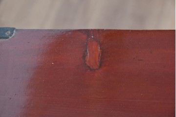 和製アンティーク　明治大正期　前面欅(ケヤキ)材　重厚な金具意匠が魅力の扉付き仙台箪笥　(R-085281)