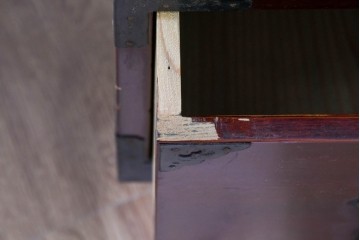 和製アンティーク　明治大正期　前面欅(ケヤキ)材　重厚な金具意匠が魅力の扉付き仙台箪笥　(R-085281)