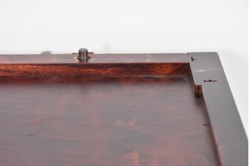 中古　美品　九州民芸家具　整った格子と使いやすい棚構成が魅力の水屋箪笥サイドボード　(R-085284)