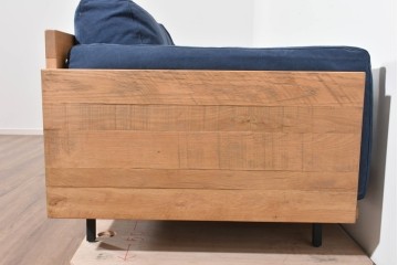 中古　ACME Furniture(アクメファニチャー)　CORONADO SOFA(コロナドソファ)　存在感のある木枠デザインの3人掛けソファ　定価約34万円　(R-085285)