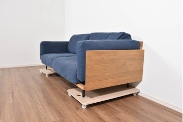 中古　ACME Furniture(アクメファニチャー)　CORONADO SOFA(コロナドソファ)　存在感のある木枠デザインの3人掛けソファ　定価約34万円　(R-085285)