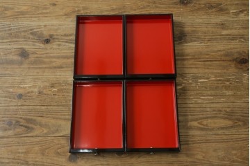 中古　美品　韓国民芸家具　高級品!!　螺鈿細工の風景装飾が華やかな引き出し付きローボード　(R-085288)