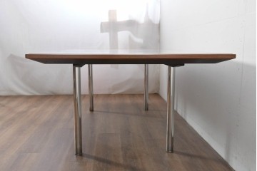 中古　希少な廃番品　イトーキ(ITOKI)　ロイヤルボート型　木目の美しい大型ミーティングテーブル　(R-085292)