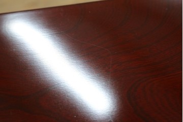 中古　美品　二本松工藝館　田中家具　金具装飾が格調高い印象を与える観音開きの収納箪笥　定価約88万円　(R-085293)