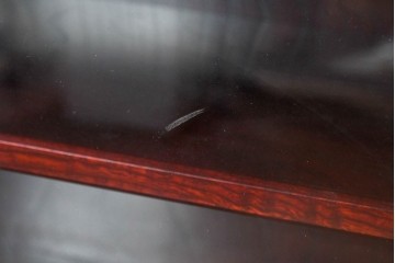 中古　美品　二本松工藝館　田中家具　金具装飾が格調高い印象を与える観音開きの収納箪笥　定価約88万円相当　(R-085293)