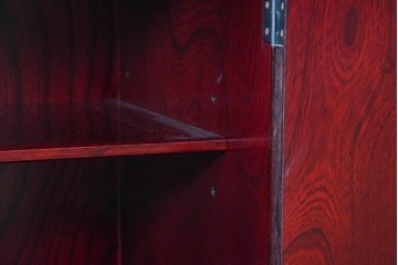 中古　美品　二本松工藝館　田中家具　金具装飾が格調高い印象を与える観音開きの収納箪笥　定価約88万円相当　(R-085293)