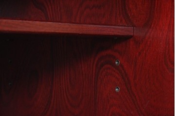 中古　美品　二本松工藝館　田中家具　金具装飾が格調高い印象を与える観音開きの収納箪笥　定価約88万円相当　(R-085293)