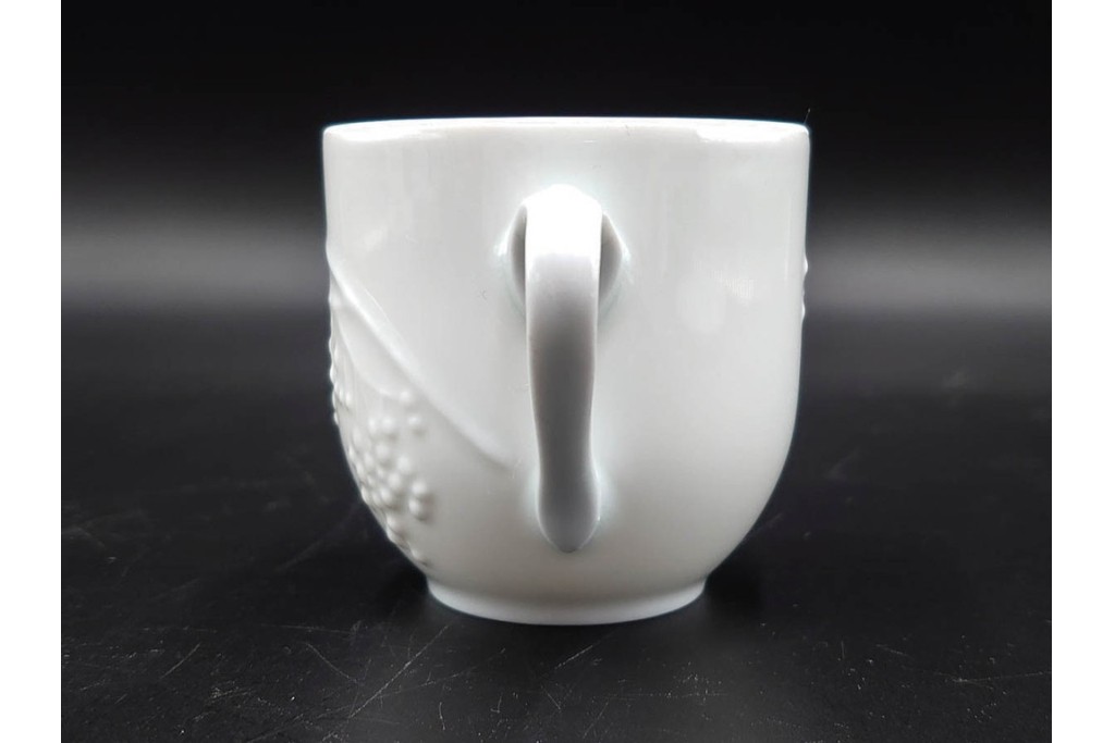 フランス　LIMOGES(リモージュ)　Philippe Deshoulieres(フィリップ デズリエ)　上質な白磁のコーヒーカップ&ソーサー6客セット　(R-085298)