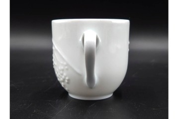 フランス　LIMOGES(リモージュ)　Philippe Deshoulieres(フィリップ デズリエ)　上質な白磁のコーヒーカップ&ソーサー6客セット　(R-085298)