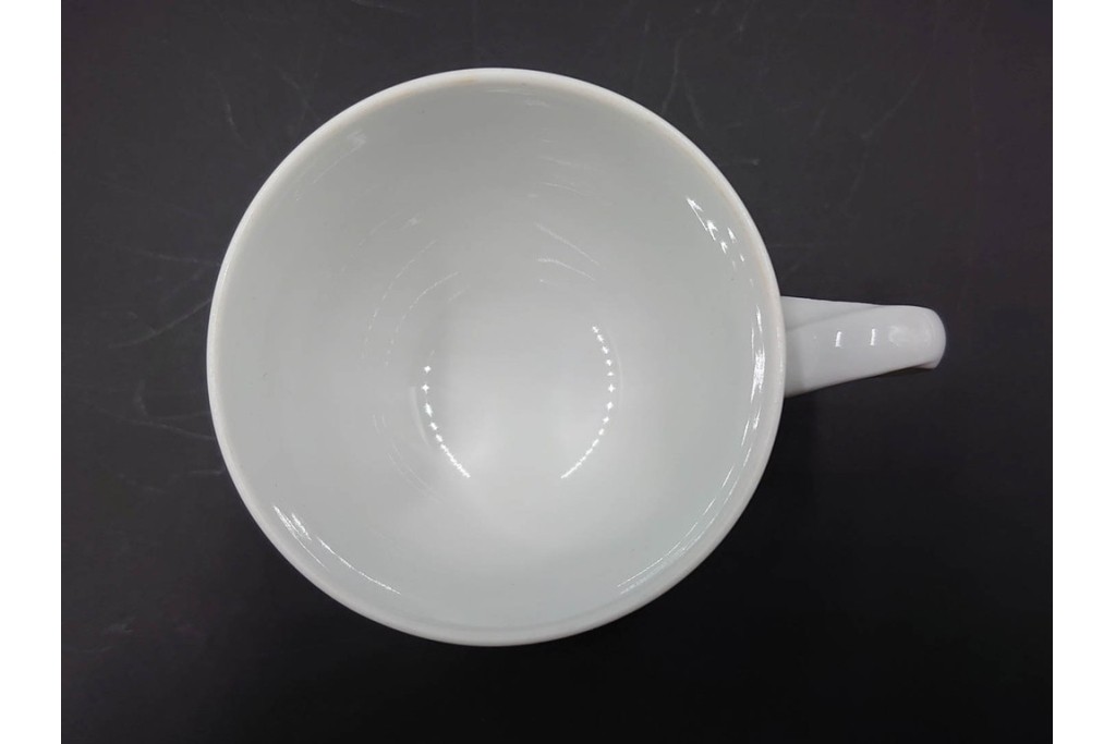 フランス　LIMOGES(リモージュ)　Philippe Deshoulieres(フィリップ デズリエ)　上質な白磁のコーヒーカップ&ソーサー6客セット　(R-085298)