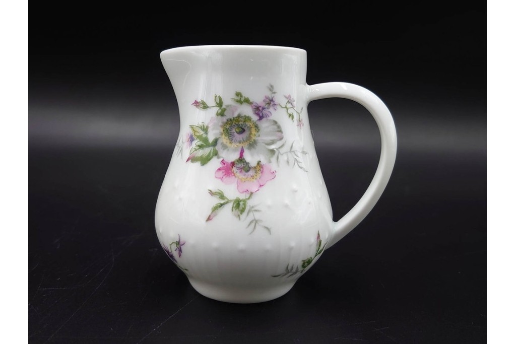 フランス　 LIMOGES(リモージュ) 　Georges Boyer(ジョルジュ・ボワイエ)　 Eglantine(エグラン)　花の図柄が優雅なポット・クリーマー・シュガーポットセット　 (R-085300)