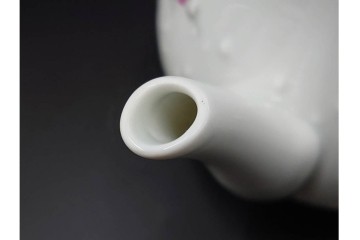 フランス　 LIMOGES(リモージュ) 　Georges Boyer(ジョルジュ・ボワイエ)　 Eglantine(エグラン)　花の図柄が優雅なポット・クリーマー・シュガーポットセット　 (R-085300)