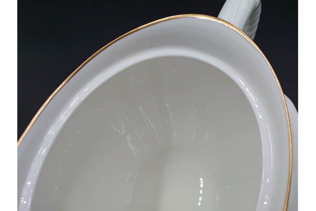 イギリス　ROYAL CROWN DERBY(ロイヤルクラウンダービー)　ポジー　花束文様が愛らしいティーポット・シュガーポット・クリーマーセット　(R-085301)