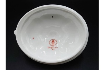 イギリス　ROYAL CROWN DERBY(ロイヤルクラウンダービー)　ポジー　花束文様が愛らしいティーポット・シュガーポット・クリーマーセット　(R-085301)