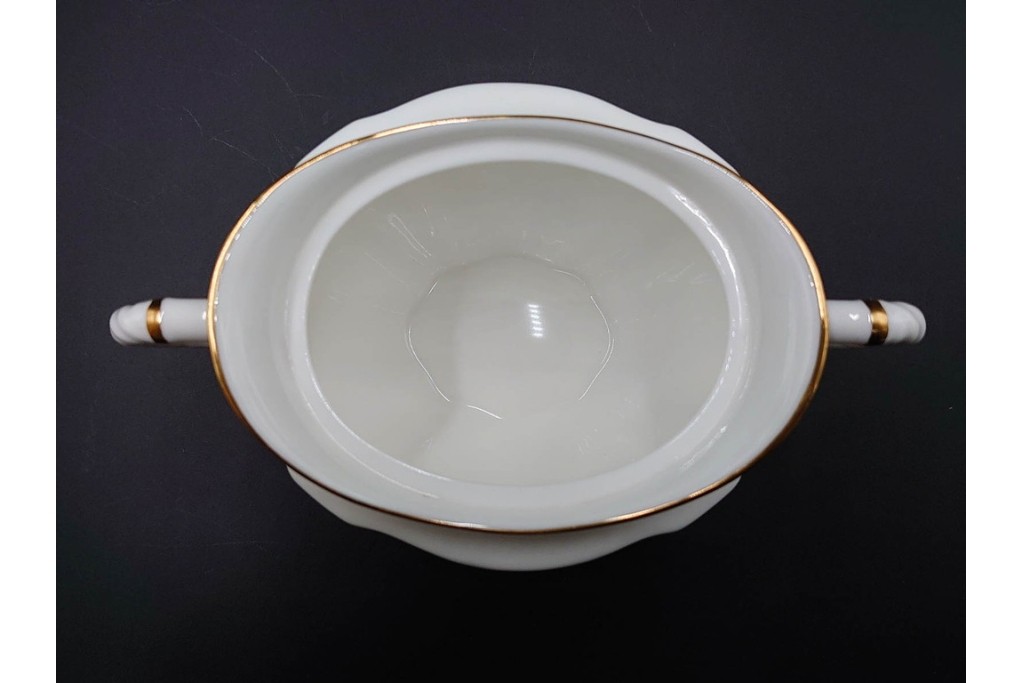 イギリス　ROYAL CROWN DERBY(ロイヤルクラウンダービー)　ポジー　花束文様が愛らしいティーポット・シュガーポット・クリーマーセット　(R-085301)