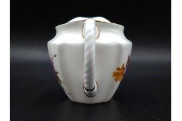 イギリス　ROYAL CROWN DERBY(ロイヤルクラウンダービー)　ポジー　花束文様が愛らしいティーポット・シュガーポット・クリーマーセット　(R-085301)