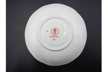 イギリス　ROYAL CROWN DERBY(ロイヤルクラウンダービー)　ポジー　花束文様が愛らしいトリオ2客セット　(R-085302)