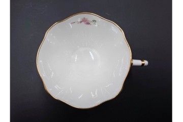 イギリス　ROYAL CROWN DERBY(ロイヤルクラウンダービー)　ポジー　花束文様が愛らしいトリオ2客セット　(R-085302)