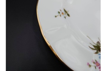 イギリス　ROYAL CROWN DERBY(ロイヤルクラウンダービー)　ポジー　花束文様が愛らしいトリオ2客セット　(R-085302)