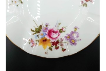 イギリス　ROYAL CROWN DERBY(ロイヤルクラウンダービー)　ポジー　花束文様が愛らしいトリオ2客セット　(R-085302)