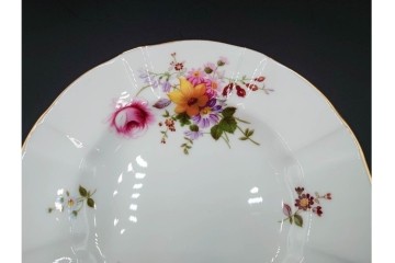 イギリス　ROYAL CROWN DERBY(ロイヤルクラウンダービー)　ポジー　花束文様が愛らしいトリオ2客セット　(R-085302)