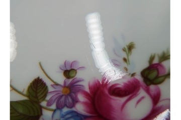 イギリス　ROYAL CROWN DERBY(ロイヤルクラウンダービー)　ポジー　花束文様が愛らしいトリオ2客セット　(R-085302)