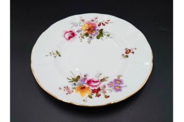 イギリス　ROYAL CROWN DERBY(ロイヤルクラウンダービー)　ポジー　花束文様が愛らしいトリオ2客セット　(R-085302)
