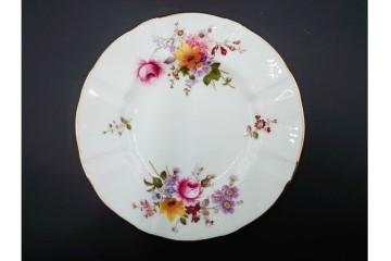 イギリス　ROYAL CROWN DERBY(ロイヤルクラウンダービー)　ポジー　花束文様が愛らしいトリオ2客セット　(R-085302)