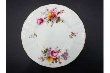 イギリス　ROYAL CROWN DERBY(ロイヤルクラウンダービー)　ポジー　花束文様が愛らしいトリオ2客セット　(R-085302)