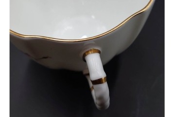 イギリス　ROYAL CROWN DERBY(ロイヤルクラウンダービー)　ポジー　花束文様が愛らしいトリオ5客セット　(R-085303)