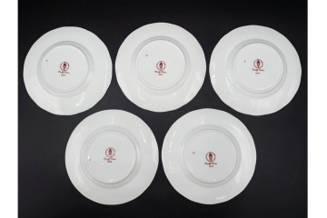 イギリス　ROYAL CROWN DERBY(ロイヤルクラウンダービー)　ポジー　花束文様が愛らしいトリオ5客セット　(R-085303)