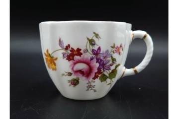 イギリス　ROYAL CROWN DERBY(ロイヤルクラウンダービー)　ポジー　花束文様が愛らしいトリオ5客セット　(R-085303)