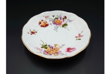 イギリス　ROYAL CROWN DERBY(ロイヤルクラウンダービー)　ポジー　花束文様が愛らしいトリオ5客セット　(R-085303)