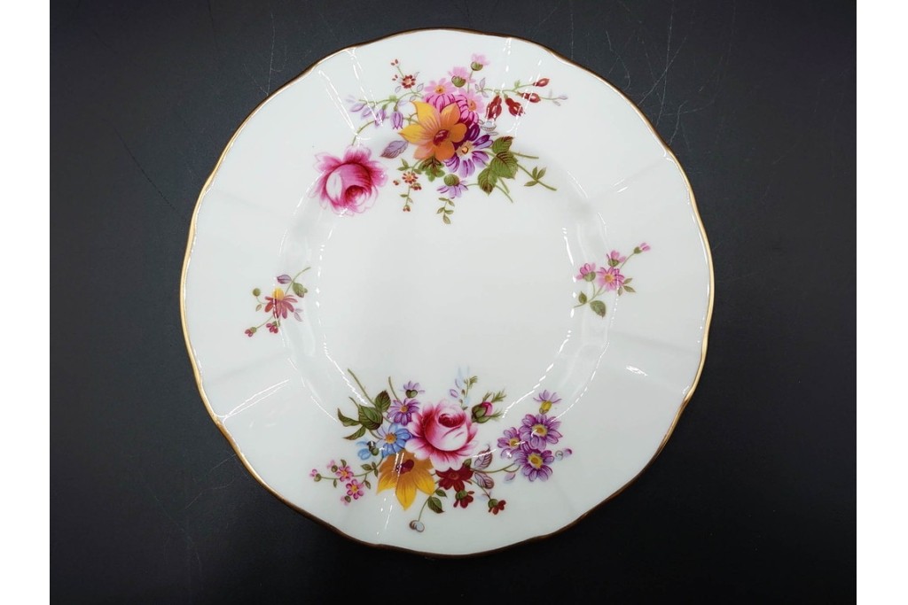 イギリス　ROYAL CROWN DERBY(ロイヤルクラウンダービー)　ポジー　花束文様が愛らしいトリオ5客セット　(R-085303)