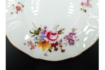 イギリス　ROYAL CROWN DERBY(ロイヤルクラウンダービー)　ポジー　花束文様が愛らしいトリオ5客セット　(R-085303)