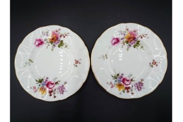 イギリス　ROYAL CROWN DERBY(ロイヤルクラウンダービー)　ポジー　花束文様が愛らしいトリオ5客セット　(R-085303)