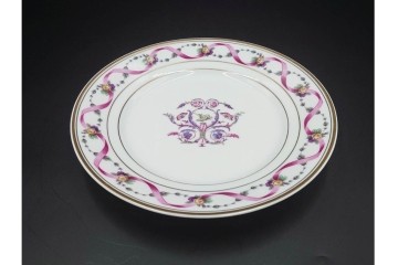 イタリア　Richard Ginori(リチャードジノリ)　インペロジュリエッタ　ピンクリボンと小花柄が可憐なトリオ3客セット　(R-085304)