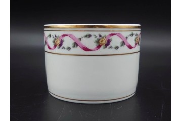 イタリア　Richard Ginori(リチャードジノリ)　インペロジュリエッタ　ピンクリボンと小花柄が可憐なトリオ4客セット　(R-085304)