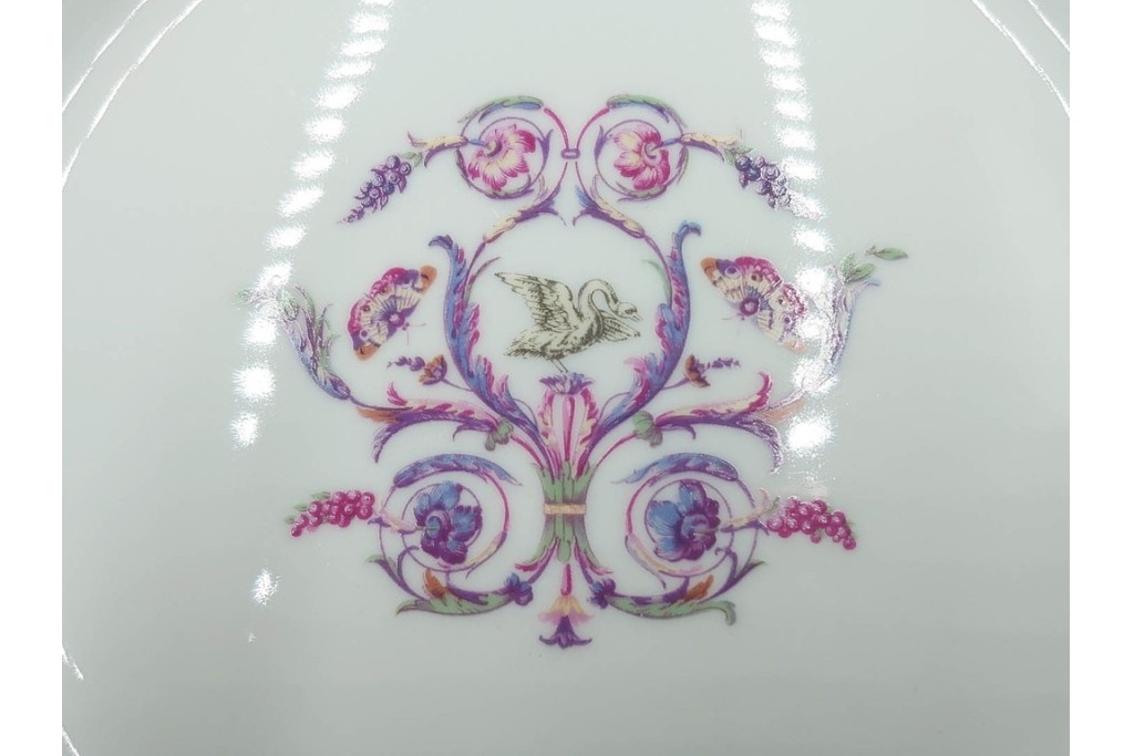 イタリア　Richard Ginori(リチャードジノリ)　インペロジュリエッタ　ピンクリボンと小花柄が可憐なトリオ4客セット　(R-085304)