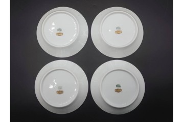 イタリア　Richard Ginori(リチャードジノリ)　インペロジュリエッタ　ピンクリボンと小花柄が可憐なトリオ4客セット　(R-085304)