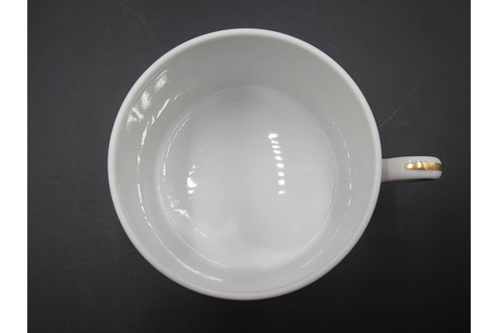 イタリア　Richard Ginori(リチャードジノリ)　インペロジュリエッタ　ピンクリボンと小花柄が可憐なトリオ4客セット　(R-085304)