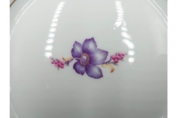 イタリア　Richard Ginori(リチャードジノリ)　インペロジュリエッタ　ピンクリボンと小花柄が可憐なトリオ4客セット　(R-085304)